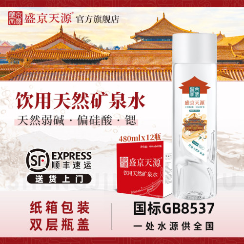 盛京天源天然矿泉水480ml*12瓶