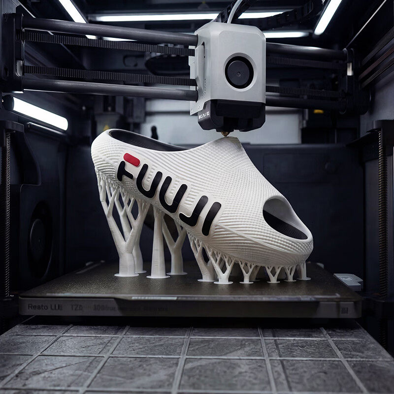FUUJI3d打印鞋男士拖鞋户外椰子新款运动足弓支撑透气防滑凉拖