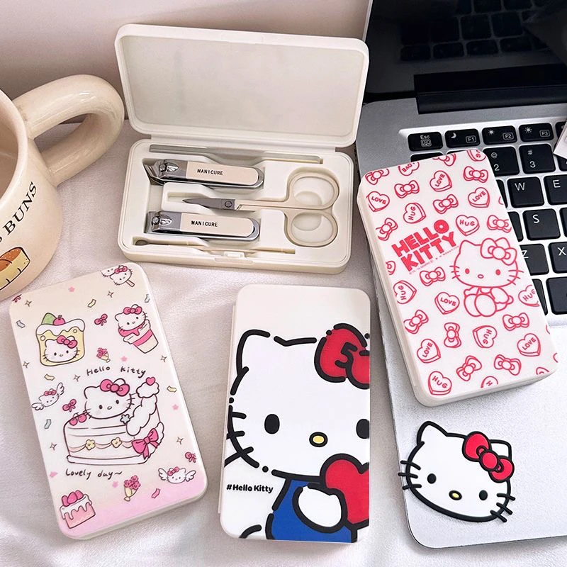 helloKitty猫指甲刀挖耳勺剪刀套装女生高颜值指甲钳可爱外出便携