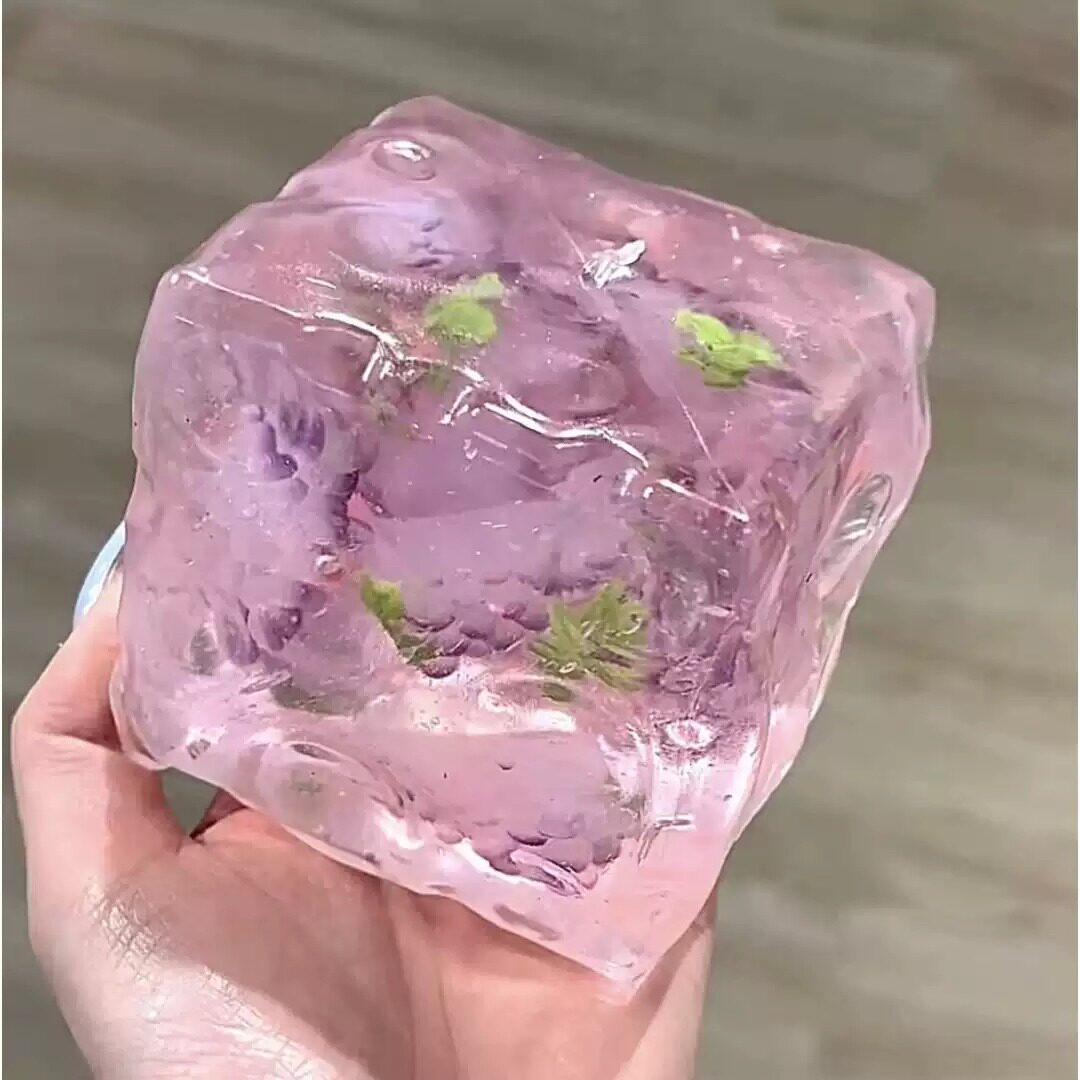新品透明果冻大奶酪手作球系列可