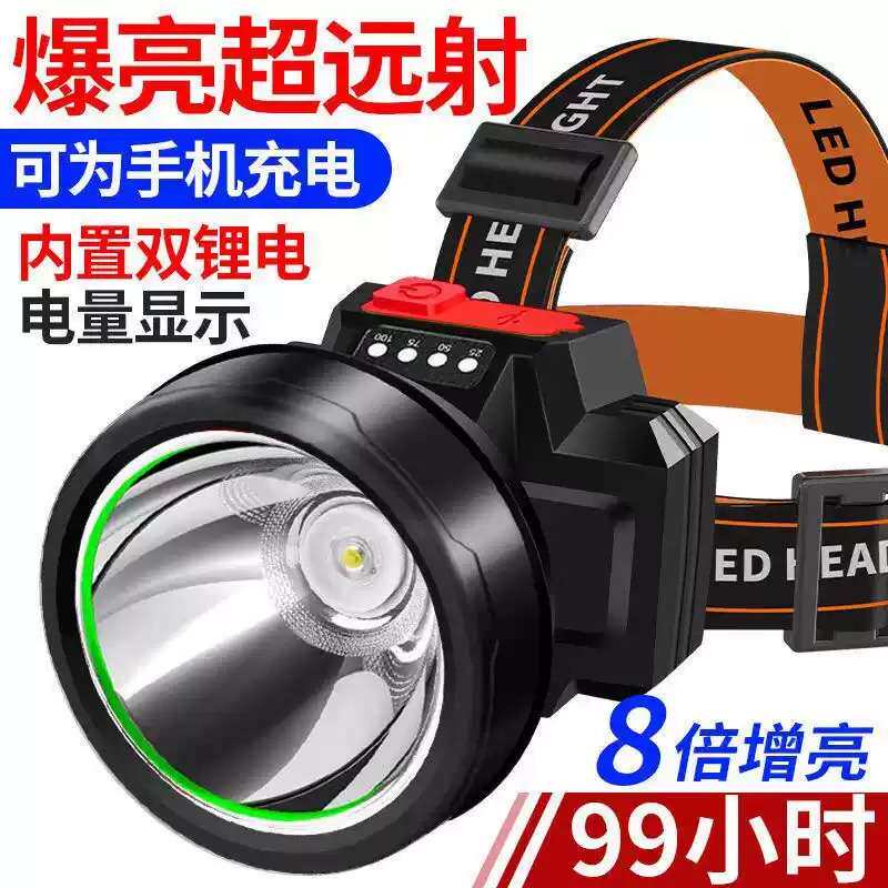 德国进口LED强光头灯头戴式充电