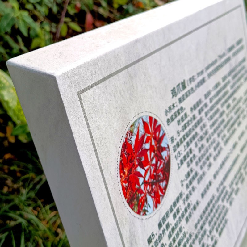 定制户外花草植物介绍标识标牌公园指示牌导引牌不锈钢标识广告牌