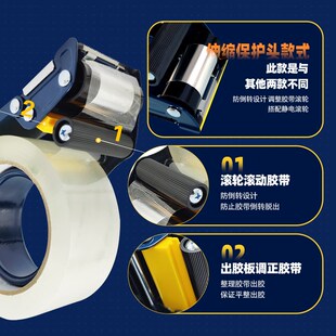日本TRUSCO胶带切割器大小号胶带架金属封箱器手握现货顺丰打包器