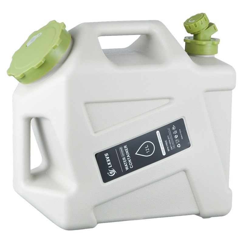 12升pe户外水桶露营家用饮水桶储水纯净水桶带龙头车载自驾游方桶