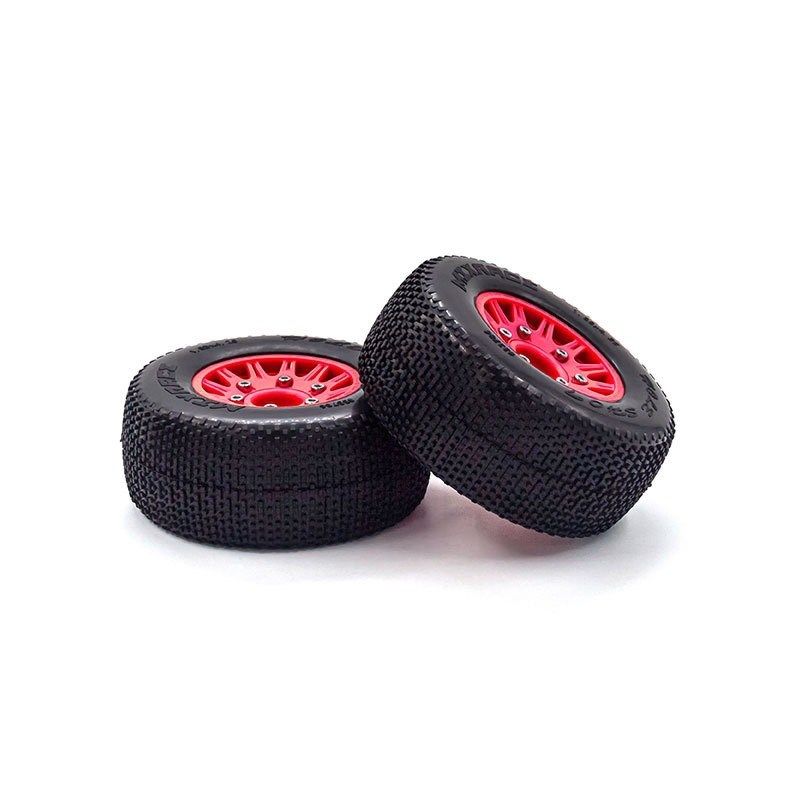 1/10 RC遥控模型车短卡轮胎 环奇雷魔dhk8135抓地跑街越野小钉胎