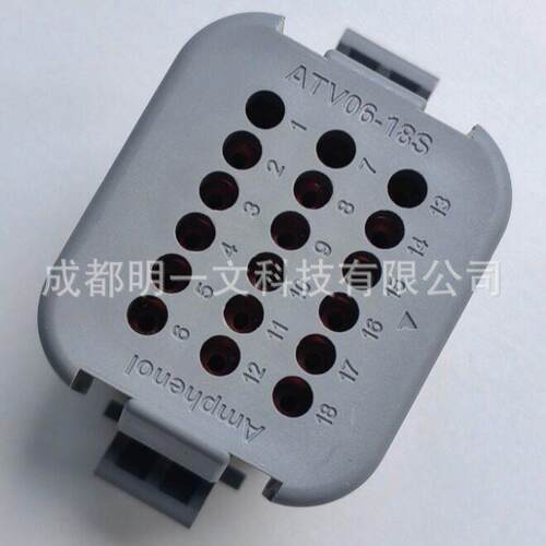 现货ATV06-18SA 母胶壳TE德驰汽车连接器18P灰色3行全新原装