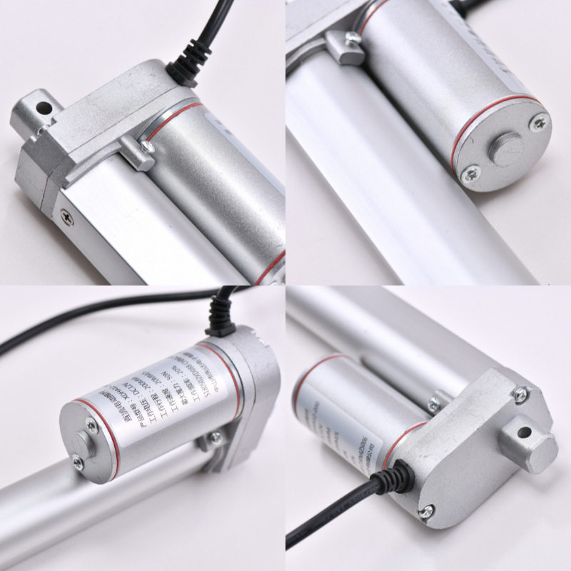 微型电动推杆100MM行程12v直线推杆电机交流220V伸缩杆开窗升降杆
