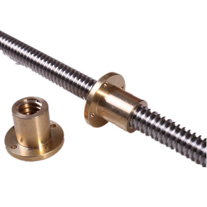 厂家现货精密梯形丝杠螺母套装 45号钢T型丝杠正反扣丝杆