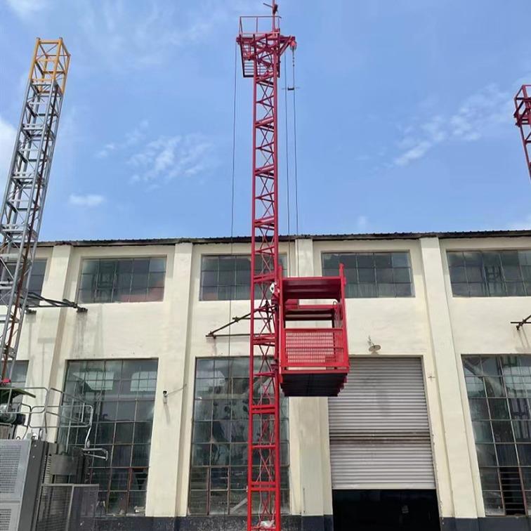SSE160型龙门架物料提升机双柱单笼施工升降机高层物料机厂家
