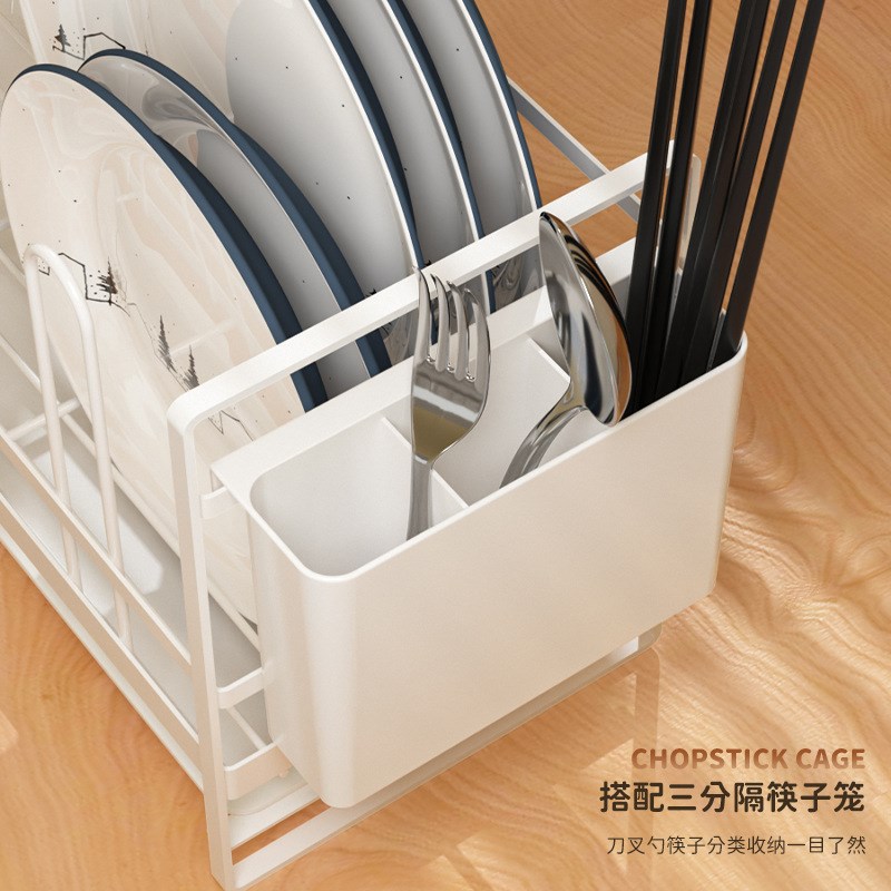 严选24年新款沥水架铁艺厨房多功能碗碟盘子置物架收纳沥水碗架