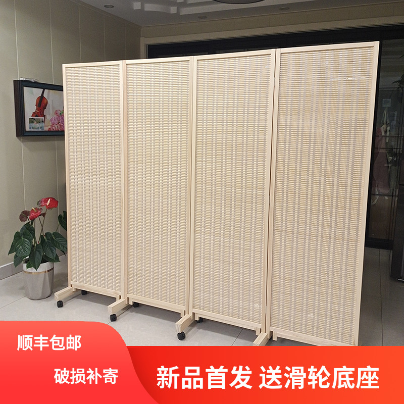 简约现代屏风隔断可折叠移动茶室酒店饭店餐厅包间客厅卧室遮挡门