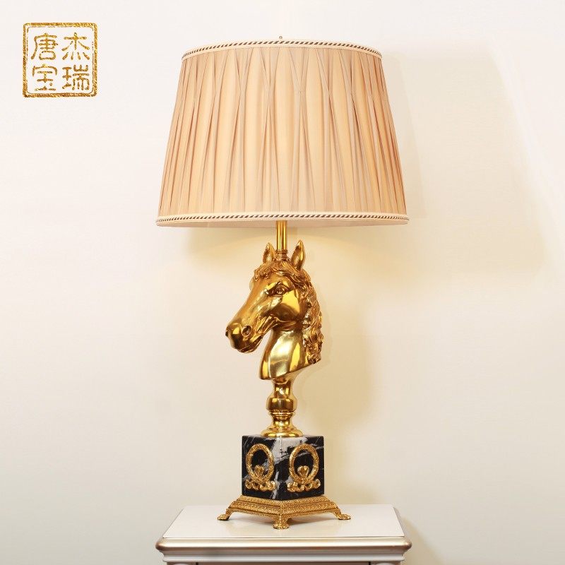 优选杰瑞唐宝法式全铜客厅台灯欧式复古奢华卧室床头书房别墅创意