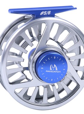 优选飞蝇飞钓轮 金属机加工 左右手带泄力 黑银蓝绿色 大中小号渔