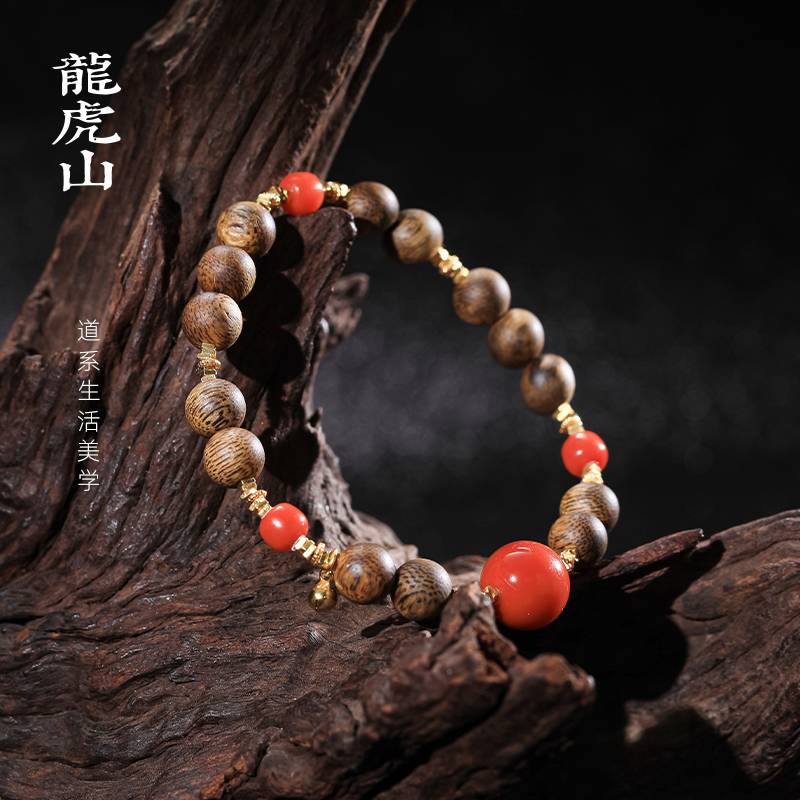 龙虎山S925棋楠南红手串