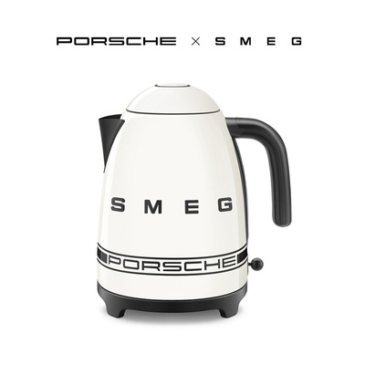 Porsche×SMEG设计联名款KLF03欧式复古家用自动断电不锈钢电水壶