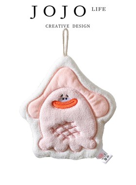 优选JOJOS L. PD.bound.多巴胺大排档珊瑚绒擦手巾厨房挂式  粒