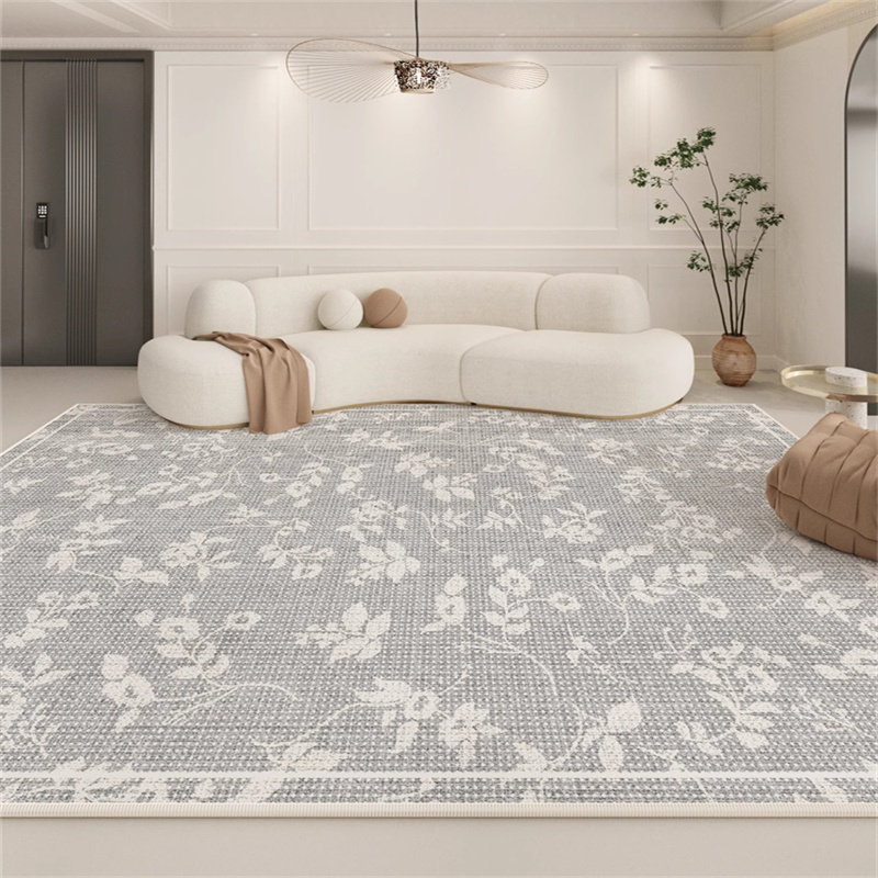 优选法式复古客厅地毯现代简约轻奢高级感2024新款水墨风卧室床边