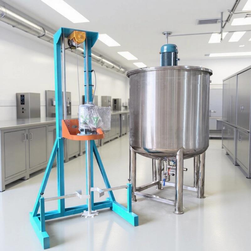 供应泉州电动升降分散机厂家树脂颜料搅拌机配套带拉缸使用