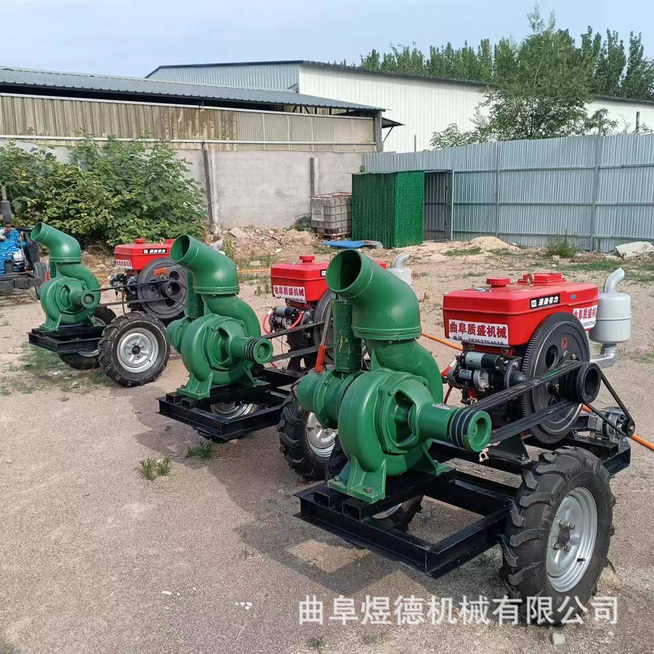 柴油机水泵机组灌溉大流量柴油机移动泵车