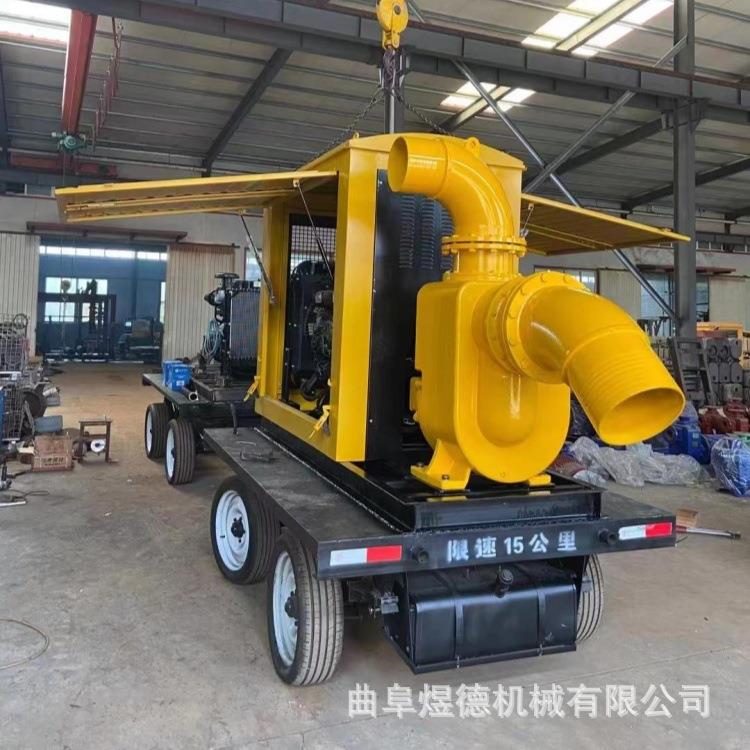 柴油机水泵机组500/1000立方移动泵车市政防汛排涝抽水泵车