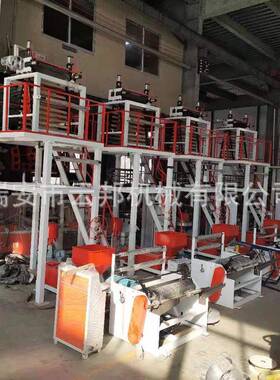 厂家直销SJ50-800单层PO/PE小型胶袋高产量电脑高低压吹膜机