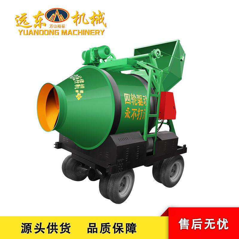 现货JZC500柴油全自动翻斗搅拌机加厚建筑用小型柴油水泥搅拌机