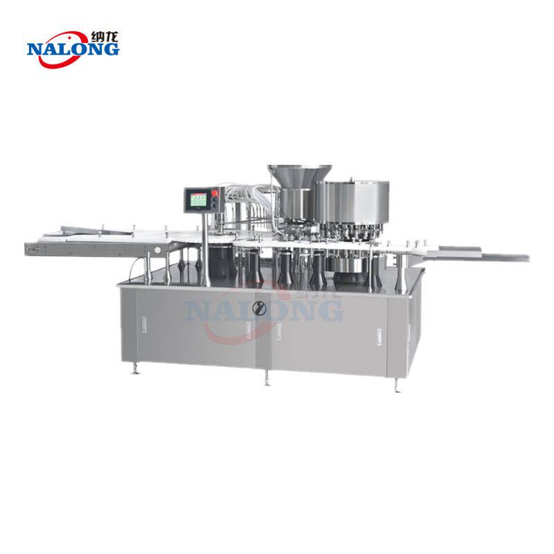 全自动16头液体灌装机定量酒精喷雾消毒液精油香水饮料罐装生产线