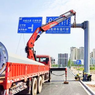 交通安全设施路牌标志牌指示牌标志牌杆市政交通设施工程安装施工