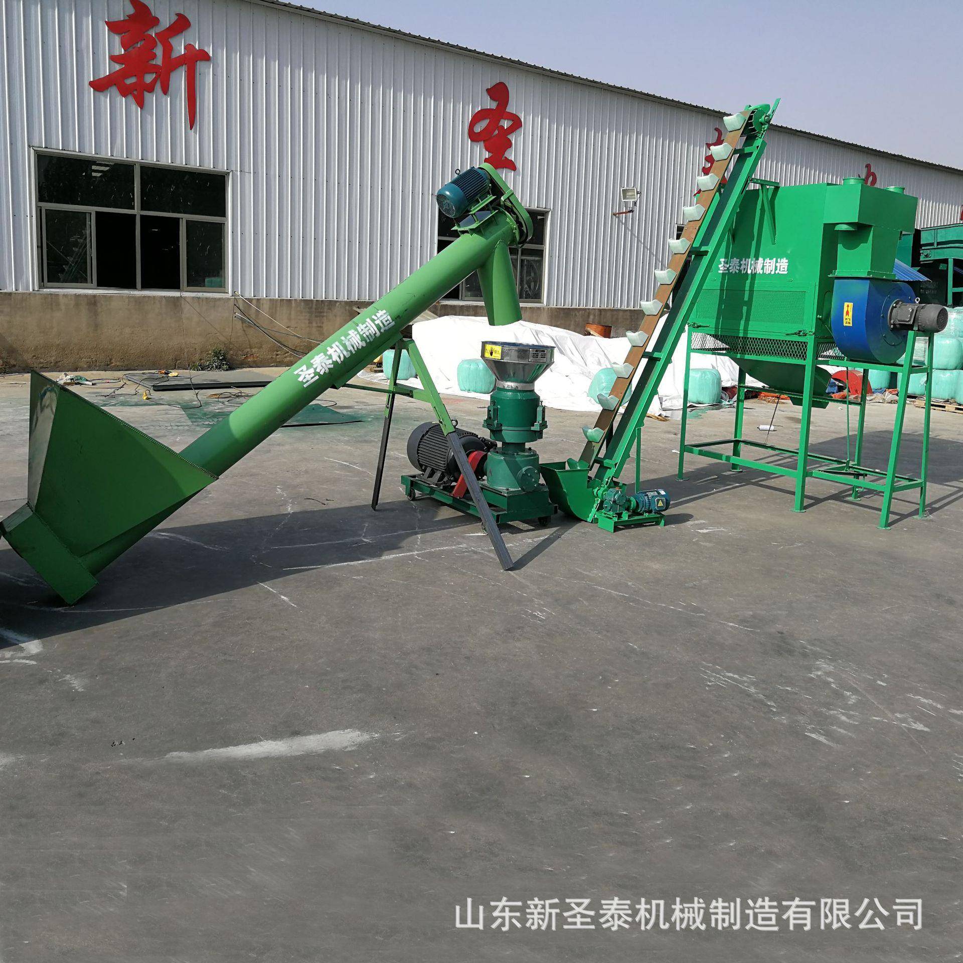 养殖场整套饲料加工机组颗粒饲料加工机组营养丰富大型颗粒加工