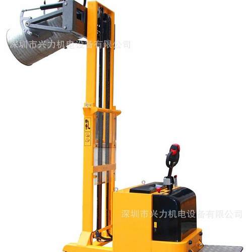 YL420无支腿电动油桶倒料车平衡重式全电动油桶搬运车油桶翻转车