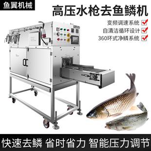 商用高压水枪去鱼鳞机黑鱼草鱼快速脱鳞机不伤鱼皮高效率去鳞设备