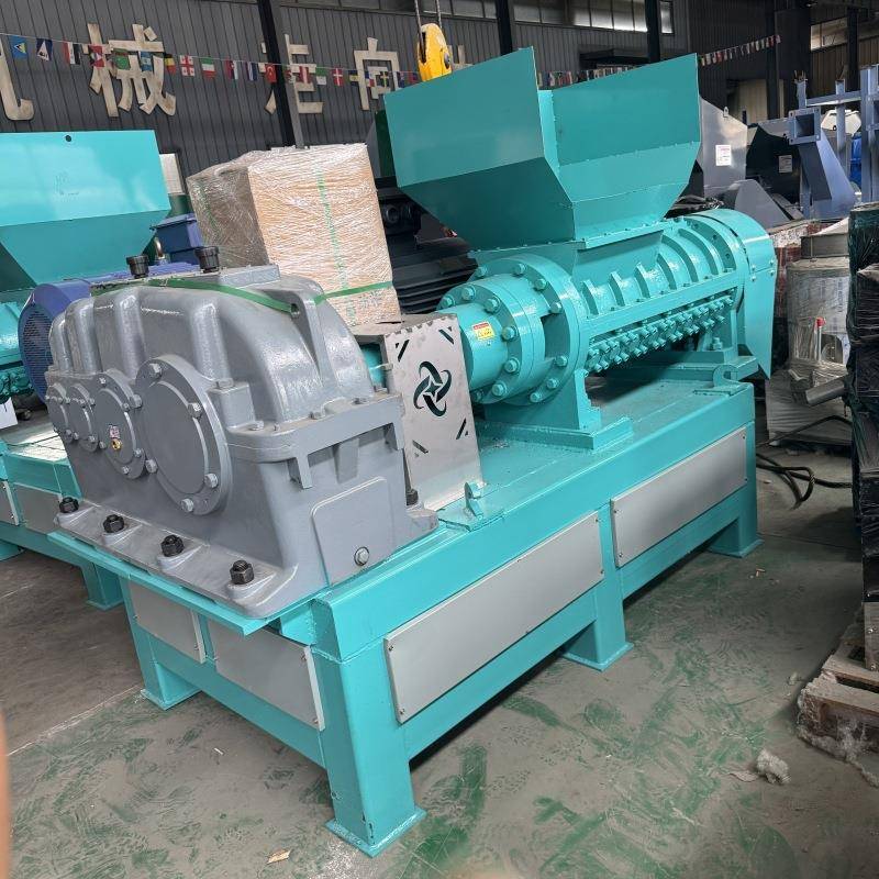 废布料塑料薄膜撕碎机固废生活垃圾螺旋粉碎机乳胶螺旋粉碎机