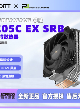 PentaWave 攀威 Z05C EX 5热管单塔风冷散热 3000转风扇不挡内存