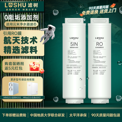 滤树适用小米净水器滤芯云米滤芯MR452/MR462-A/MR662航天技术