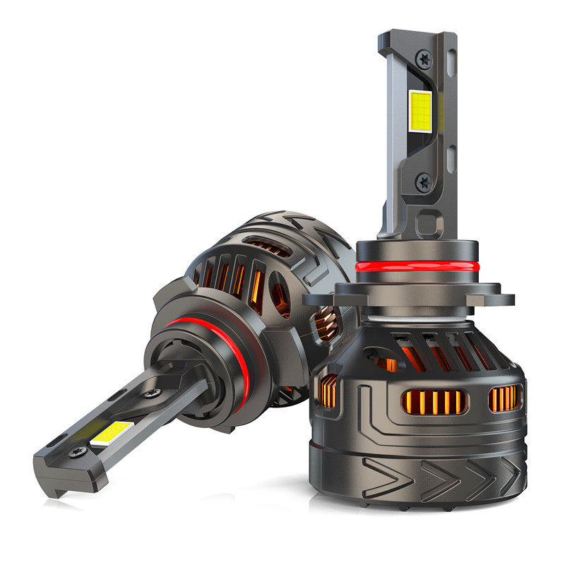 爆款大功率300WLED汽车大灯 三铜管高亮V32   H4、H