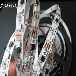 厂家直销20段60灯/米SM16703幻彩灯条5050RGBLED灯带