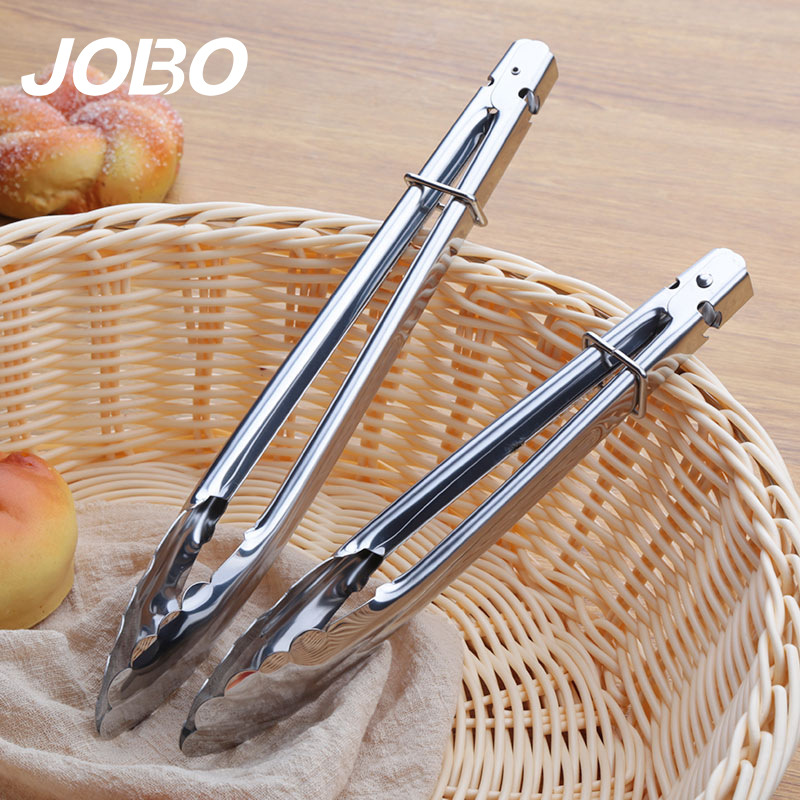 巨博(JOBO) 不锈钢食品夹 荷花夹 自助餐菜夹25CM 30CM