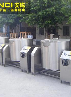 安磁单头可倾式煲汤炉工业一体式大功率摇摆汤炉商用电磁煲汤灶