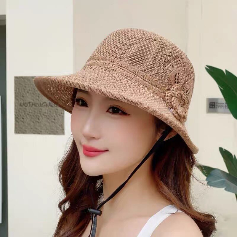 夏天新款帽子女小清新遮阳帽草帽小沿渔夫帽简约韩系百搭运动帽