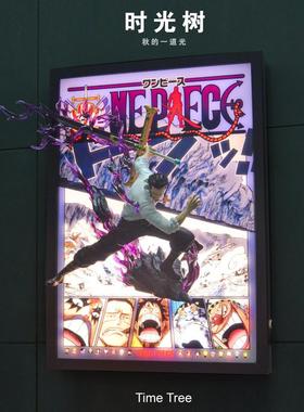 One Piece Eagle Eye Mi Hawke 3D立体绘画光画创意装饰绘画饰品