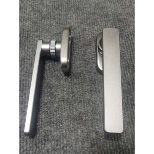 断桥铝平开窗把手带锁纱窗一体儿童保险旋钮电解执手方轴门窗配件