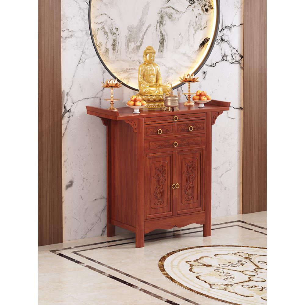 佛龛新中式立柜财神爷供桌神台观音佛像供座台神龛供奉台家用案台