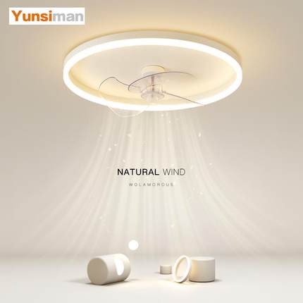 韵丝蔓风扇灯创意led吸顶灯简约卧室客厅灯餐厅房间2024新款灯具