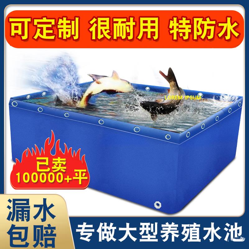 帆布鱼池防水布大型养殖水产加厚篷布游泳池布家用蓄水池养鱼水箱