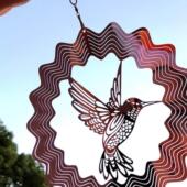 曼陀罗风铃3d风转曼陀罗可折叠旋转北欧花园挂件入户风铃禅意网红