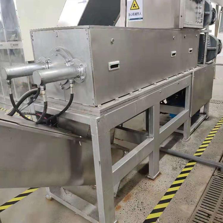 厨余螺旋压榨脱水机小型螺旋压榨脱水机东莞果蔬垃圾压榨脱水机