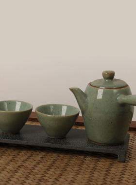 乌金石茶盘垫隔热垫干泡壶u承小案台茶壶托现代功夫茶天然石材底