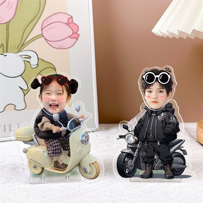 创意桌面摇头摆件定制小人u头像照片DIY太阳能车载自动摇一摇装饰,家居饰品,桌面摆件,淘宝优惠券,粉丝福利购,淘宝优惠卷