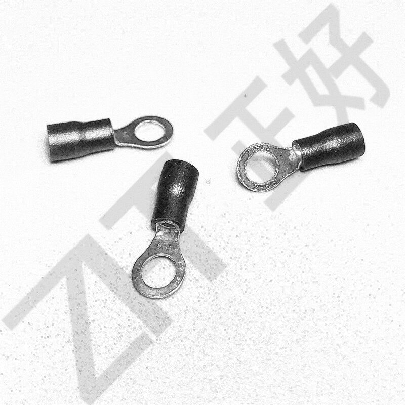 RV2-5S冷压端子圆形带胶线耳z预绝缘线耳O型接线端子1000只一包