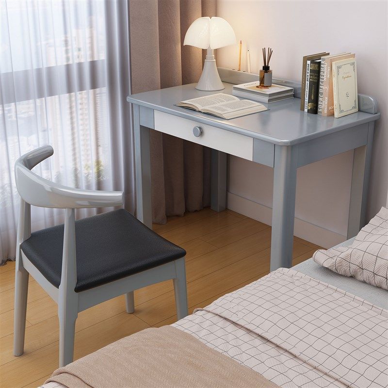 实木书桌小户型家用学生学习桌70CMG长床边桌卧室小尺寸单人电脑